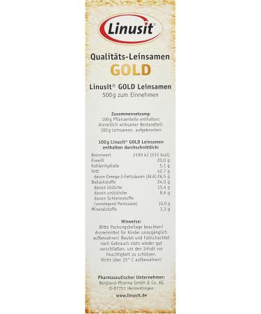  Linusit Linusit Gold Flax Seeds 5 x 500g - Buy Online on GoSupps.com