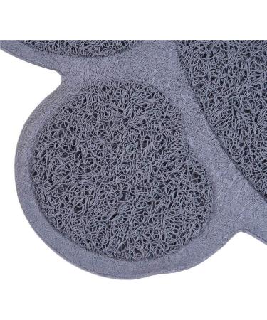 Cloud Heart Pet Food Mat for Dogs and Cats Waterproof Non-Slip Pet Feeding mat bowl mat (Medium(60x45cm) Grey) Paw Grey - Buy Online on GoSupps.com
