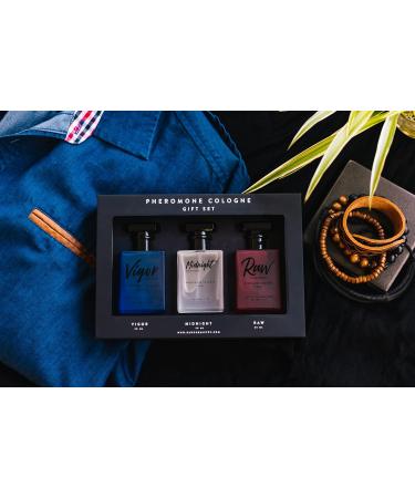 RawChemistry - A Pheromone Infused Mens Cologne Gift Set - Set of 3 Colognes - Buy Online on GoSupps.com
