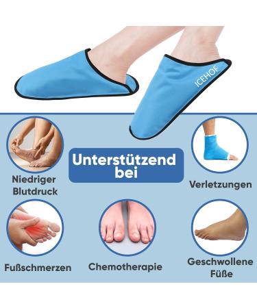 Premium IceHOF Cooling Lip Socks - Gentle Fabric Gel Cold Therapy for Feet & Toes - Unisex Chemotherapy & Rheumatism Relief - One Size - Buy Online on GoSupps.com