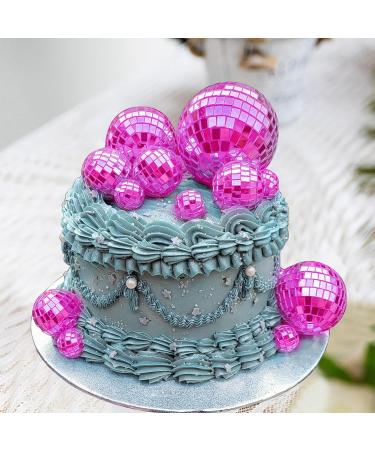 24 PCS Mini Disco Ball Cake Cupcake Toppers 1970s Disco Ball Cake Decorations for Disco Theme Party Last Disco Bachelorette Party 70s Theme Party Favor (24 PCS Hot Pink Disco Ball) - Buy Online on GoSupps.com