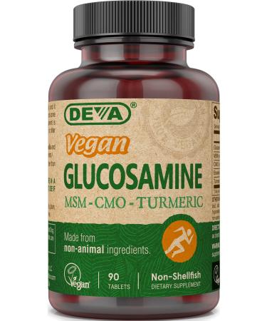 Deva Vegan Vitamins Glucosamine MSM CMO 90 Tablets (Packaging May Vary)