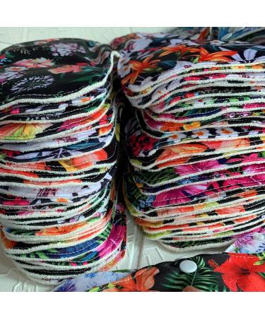6Pcs Reusable Waterproof Menstrual Pad Set with Wet Bag - Heavy Flow Red Microfleece Mama Cloth Sanitary Napkins - Buy Online on GoSupps.com