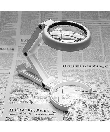 Portable with Light and Stand 8 LED Handheld Foldable Reading Magnifier Full of Stars - Buy Online on GoSupps.com