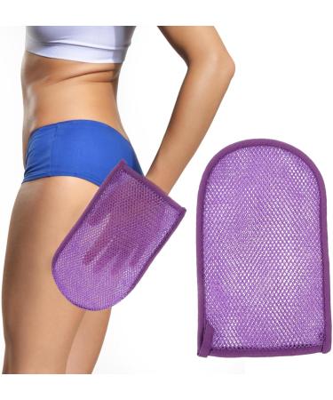 Beaupretty 2pcs Exfoliating Mitts - Shower Gloves for Dead Skin Removal | Purple Bathing Scrubbers - International Shipping Available - Buy Online on GoSupps.com