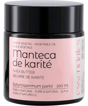  Essenciales Pure Organic Shea Butter Essentials - 100ml Organic Unrefined - Natural First Cold-Pressed Shea Butter - Buy Online on GoSupps.com