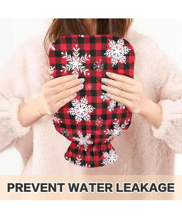 Snowflakes Christmas Hot Water Bottle 2L | Pain Relief Heating Bottle for Cramps | International Shipping Available - Buy Online on GoSupps.com