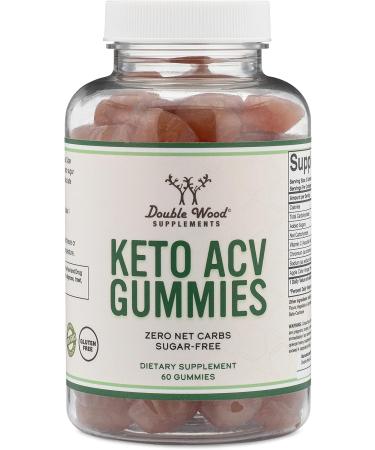 Buy Keto Gummies ACV - Sugar Free Zero Net Carbs 375mg Apple Cider Vinegar Enhanced with Chromium - 60 Count by Double Wood - Buy Online on GoSupps.com