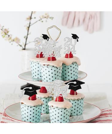 24 Pack Graduation 2024 Cupcake Toppers Glitter Congrats 2024 Done Diploma Cupcake Picks for Class of 2024 Graduation Theme Cake Decorations Party Supplies Silver congrats 2024(24 pcs) Silver-1 - Buy Online on GoSupps.com