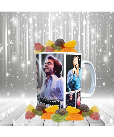 Diamond The-Jazz-Singer Celebrity Icon Personalised Mug with Choice of Sweets Gift Neil - Buy Online on GoSupps.com