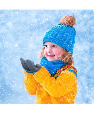 Syhood Toddler Knitted Gloves - 12 Pairs Full Finger Mittens for Winter, Unisex Baby Boys and Girls, Christmas Gift - Buy Online on GoSupps.com