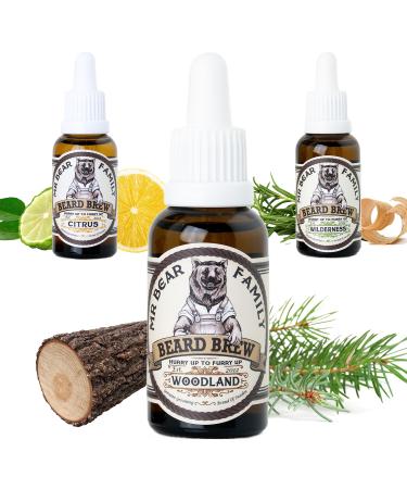 Natural Beard Oil for Men Scented Beard Moisturiser Oil Contains Hydrating Jojoba + Argan Oil Nourishing Mens Beard Softener for Healthier Hair Growth (Woodland 30ml) Woodland 30 ml (Pack of 1)