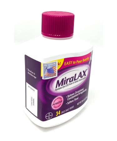 MiraLAX Powder Laxative, 34 Doses, 20.4 Ounce