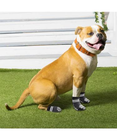 Ranypet 3 Pairs Indoor Anti-Slip Dog Socks | Soft Adjustable Paw Protection for Senior Dogs | Traction Control for Hardwood Floors - Buy Online on GoSupps.com