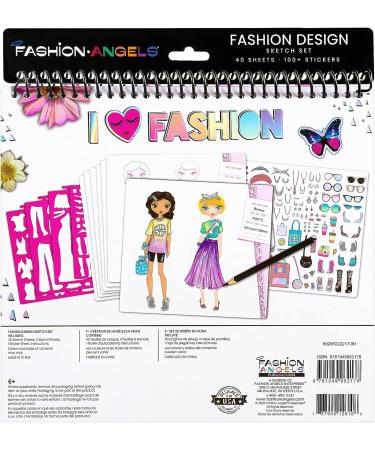 Buy Fashion Angels Fashion Design Sketch Portfolio Artist Set & Fashion  Design Sketch Portfolio (11451) Full Size Sketch Book, Fashion Coloring for  Kids Online at desertcartParaguay