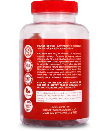 Buy Apple Cider Vinegar Gummy Vitamins with The Mother - 60 Count Vegan & Gluten-Free for Metabolism Immunity & Detox | Vitamin B6 B12 Pomegranate & Beet Root - Buy Online on GoSupps.com