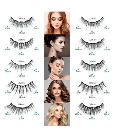 VESHELY Magnetic Eyelashes & Eyeliner Kit â€“ 10 Pairs 3D6D Natural Look, Waterproof & Easy to Remove - Buy Online on GoSupps.com