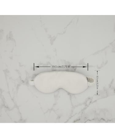 Violette8 Luxury Silk Sleep Mask for Women - 100% Pure Mulberry Silk Eye Mask, White 25 Momme, Lined in Black Silk - Buy Online on GoSupps.com