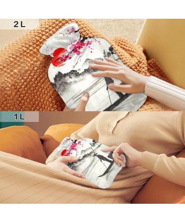 2L Hot Water Bottle with Soft Cover - Ultimate Pain Relief for Cramps & Comfort | International Shipping - Buy Online on GoSupps.com