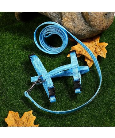 POPETPOP Rabbit Harness and Leash Adjustable Bunny Leash Pet Walking Running Leash for Bunny Cat Kitten Ferret and Other Small Animals - Blue - Buy Online on GoSupps.com