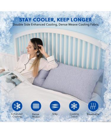 HOMFINE Cooling Pillow Cover Set - Double-Sided Cooling Pillows for Side Sleepers - ARC-Chill Fiber for Summer Comfort - Buy Online on GoSupps.com