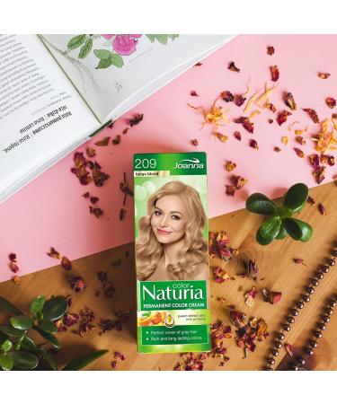 Joanna Naturia Color Permanent Hair Color Cream Goodness of Milk Proteins and Peach Extracts Premium-Quality Hair Dye Provides Soft and Lustrous Hair Long-Lasting Hair Colors Beige Blond - Buy Online on GoSupps.com