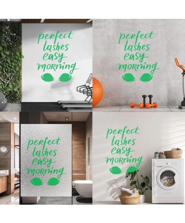 Autocollants muraux en vinyle Mascara Maquillage Cils Salon de beaut Citation 36x43 2 cm Plusieurs options de taille Petit Vert Vinyl Art Stickers Zz5130 S-Green - Buy Online on GoSupps.com