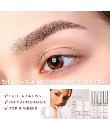 Brow Lamination Kit - DIY Eye Brow Lift for Fuller, Thicker Brows | Lasts 6-8 Weeks - Buy Online on GoSupps.com