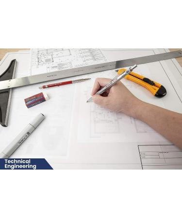 10-Sheets 18x24 Pacific Arc Drafting Vellum Paper Rag with Title Block - Border Included - Buy Online on GoSupps.com
