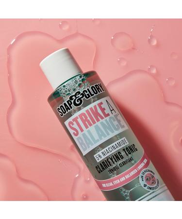 Soap & Glory Strike A Balance Niacinamide Toner - 5% Exfoliating Facial Toner for Rebalanced Skin (200ml) - International Shipping Available - Buy Online on GoSupps.com