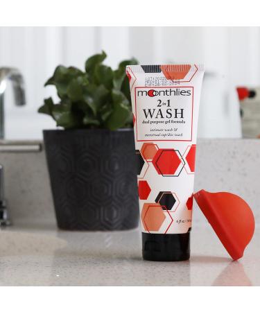 MOONTHLIES Menstrual Disc Wash - 2 in 1 Cleaner for Menstrual Cup/Disc (6 Fl Oz) - Pack of 1 - Buy Online on GoSupps.com