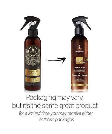Moroccan Gold Series Leave-In Hair Mask with Argan Oil and Keratin - Nourishing Leave In Conditioner for Curly, Frizzy, or Damaged Hair - 8.4oz - Buy Online on GoSupps.com