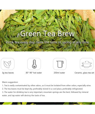 BiLuoChun Green Tea Chinese Pi Lo Chun Spring Loose Leaf Tea Strong Aroma Snail Shape Tea Picked Before Pure Brightness with Gift Box for Guests Morning Afternoon Tea - Buy Online on GoSupps.com