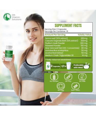 Dr Vitamins Instant Natural Relief from Bloat & 15 Day Cleanse Gut Support Detox for Men & Women - Buy Online on GoSupps.com