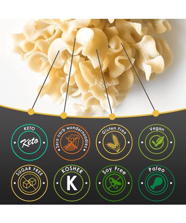 Wonder Noodles 2 Pack Keto Pasta - Zero Carb, Kosher Vegan Friendly Fettuccine (28 Oz.) - Buy Online on GoSupps.com