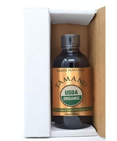 Organic Tamanu Oil - USDA Certified, Cold Pressed, 100% Pure & Unrefined (4oz) - Natural Moisturizer for Face, Hair & Skin Care - Buy Online on GoSupps.com