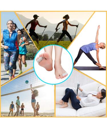 Pinky Toe Separator Tailors Bunion Pads (10PCS) - Gel Protectors Sleeve for Bunions, Overlapping Toes, and Pain Relief - Buy Online on GoSupps.com