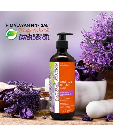 Natural Solution Bath & Body Gift Set - Relaxing Lavender Oil Body Wash Hand Soap Charcoal Soap & Bath Salt - Ideal Birthday & Christmas Personal Care Gifts (4 in 1 - Buy Online on GoSupps.com