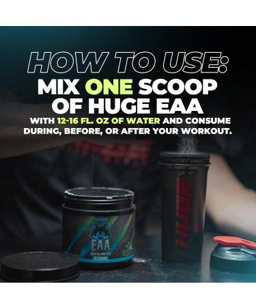 Huge EAA Supplement Highest Dosed Essential Amino Acids Powder 12.85g EAAs & 8g BCAAs Per Serving Maximize Muscle Growth Recovery & Performance (Kiwi Blueberry 17.73 Oz.) - Buy Online on GoSupps.com