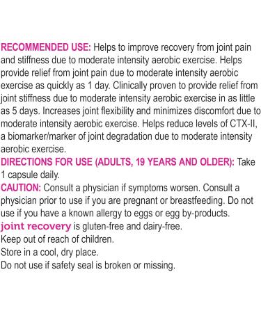 Genuine Health Fast Joint Recovery 60 vegetarian capsules Natural Eggshell Membrane Natural joint pain and inflammation relief as little as 1 day Dairy soy & gluten-free - Buy Online on GoSupps.com