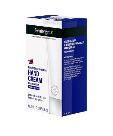 Neutrogena Hand Cream Fragrance Free 2 oz - Moisturizing Relief for Dry Hands - Buy Online on GoSupps.com