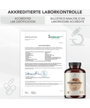 BIONUTRA Bio Rosehip capsules high dose 5200 mgday residue controlled German production vegan lactose & gluten free without additives 270 pieces x 650 mg - Buy Online on GoSupps.com