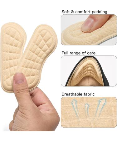 Women Heel Pads - Heel Grips for Loose Shoes | Beige Heel Inserts Protectors (3 Pairs - Buy Online on GoSupps.com