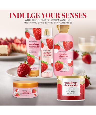Bodycology Long-Lasting Fragrance Body Mist Strawberry Cheesecake 8 fl oz - Buy Online on GoSupps.com