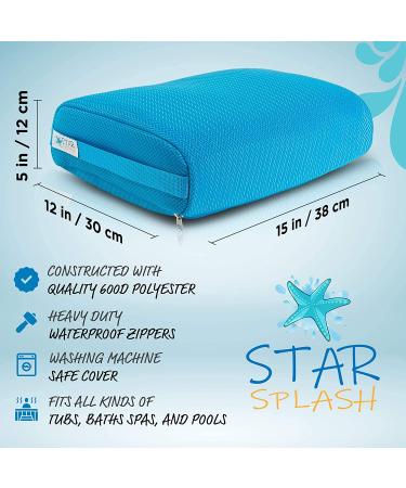 Star Splash Hot Tub Booster Seat - 15 x 12 x 5 Inches - Non-Slip Bottom - Quick Dry - for Adults and Kids - Indoor Outdoor Hottub - Buy Online on GoSupps.com