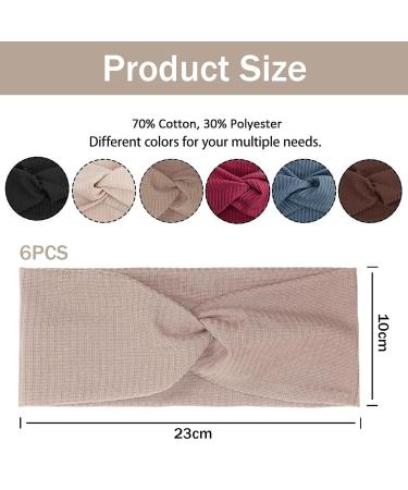 Nayyana 6-Piece Non-Slip Elastic Hair Bands for Women - Perfect for Yoga Workout Running & Sports | Colorful Short Hair Accessories - Buy Online on GoSupps.com