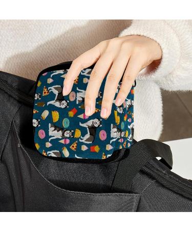 GIAPB Period Bag - Sanitary Napkin Storage & Makeup Pouch - Animal Dog Design - Food Color710 - Buy Online on GoSupps.com
