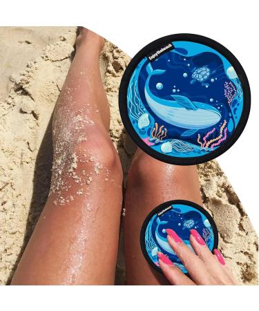 Sac de d capage de Sable effaceur de Sable Portable | Fournitures de Vacances d' t Brosse de Nettoyage Multifonction pour Les Voyages en Plein air Les Aventures Baleine Fond Bleu - Buy Online on GoSupps.com