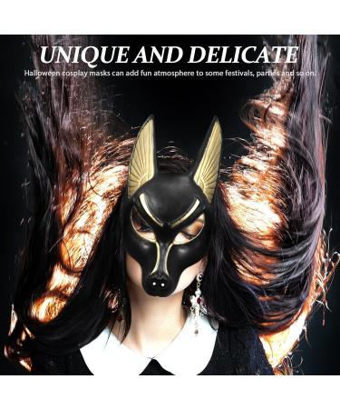 Buy Ciieeo Egyptian Anubis Mask | Adult Plastic Cosplay Costume Accessories for Halloween & Parties - Buy Online on GoSupps.com