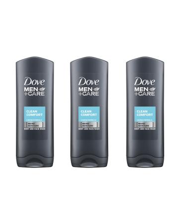 Dove Dove Men Care Clean Comfort Body & Face Wash 400ml x 3